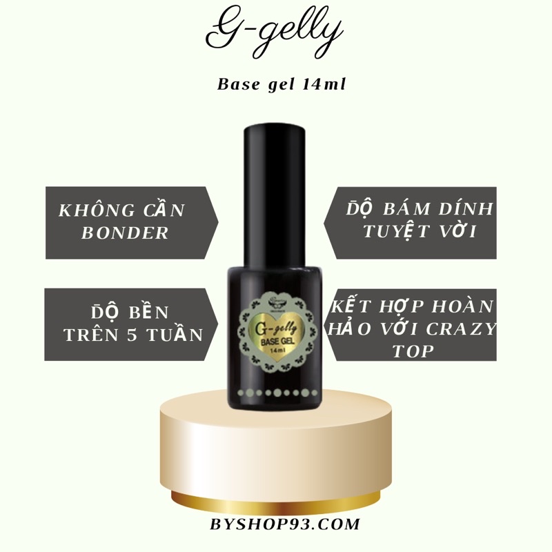 [Graciajapan] Sơn gel liên kết G-gelly base cao cấp (14ml)