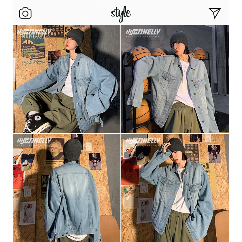 [SẴN] Áo khoác jeans Nelly Heybig mã KNL14 | BigBuy360 - bigbuy360.vn