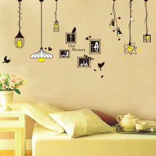 Decal dán tường đèn kỷ niệm