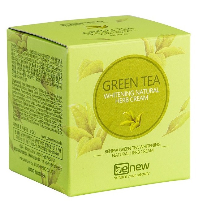 Kem ngừa và xóa mụn bọc, mụn cám từ trà xanh GREEN TEA BENEW Han quốc 60ml/ Hộp - hàng chính hãng