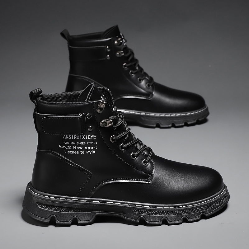 [ VIDEO THẬT] Giày COMBAT BOOTS ,Giày bốt nam bốt cổ cao kiểu dáng trẻ trung năng động đế cao da mềm đi rất êm chân -Q53