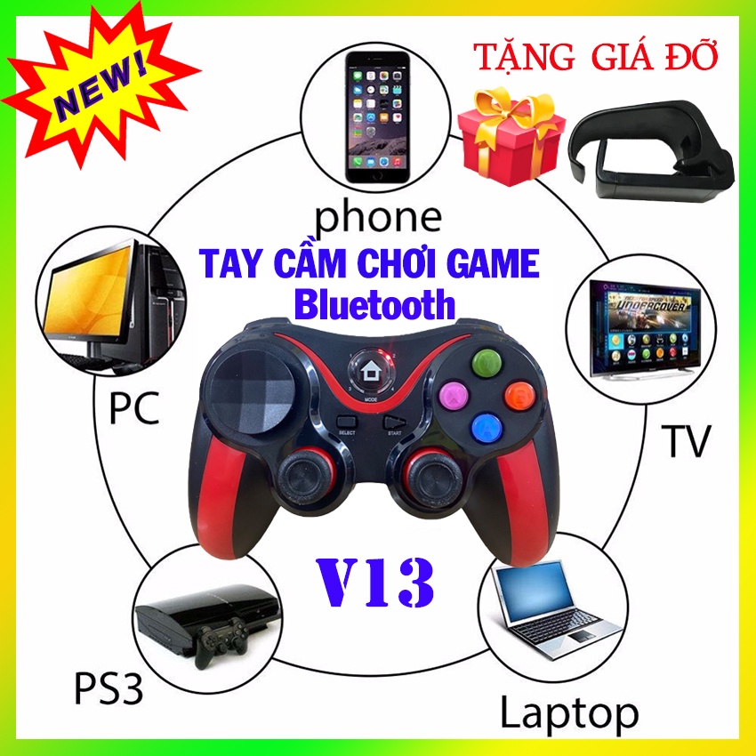 Tay Cầm Chơi Game Không Dây Xbox One - Tay Cầm Game Dùng Cho PC, Xbox360, PS3, Android - Có Rung