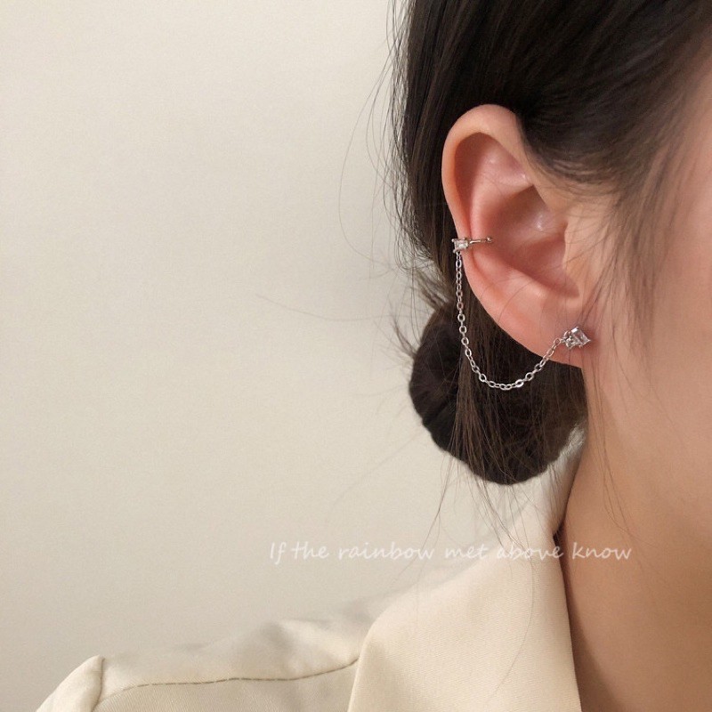1 CẶP Khuyên vành tai đính đá cực xinh