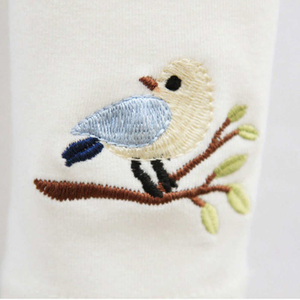 Quần legging thêu họa tiết dễ thương cho bé gái