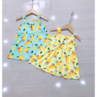 [Mã SKAMLTSM9 giảm 10% đơn 99K] 🍧🍧 Váy đầm hai dây thun họa tiết cho mùa hè xinh iu cho bé🥰