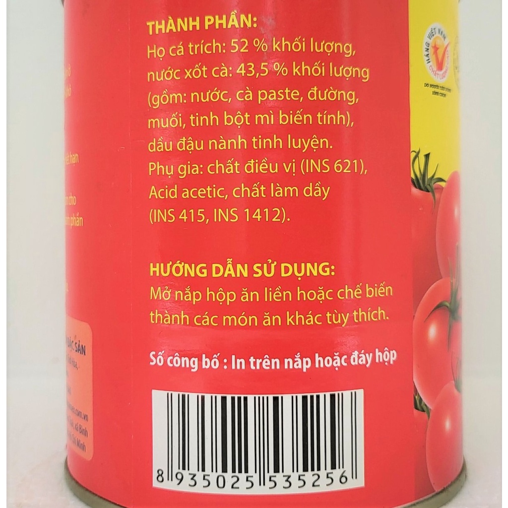 [Hộp lớn 850g] CÁ TRÍCH XỐT CÀ [VN] SEASPIMEX Sardines In Tomato Sauce