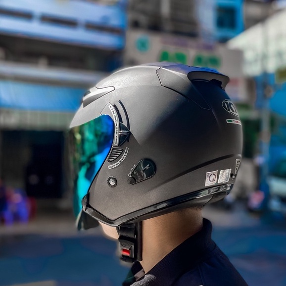 KÍNH CHE MẶT BẢO HỘ NÓN 3/4 KYT VENOM OPEN FACE - 32VS