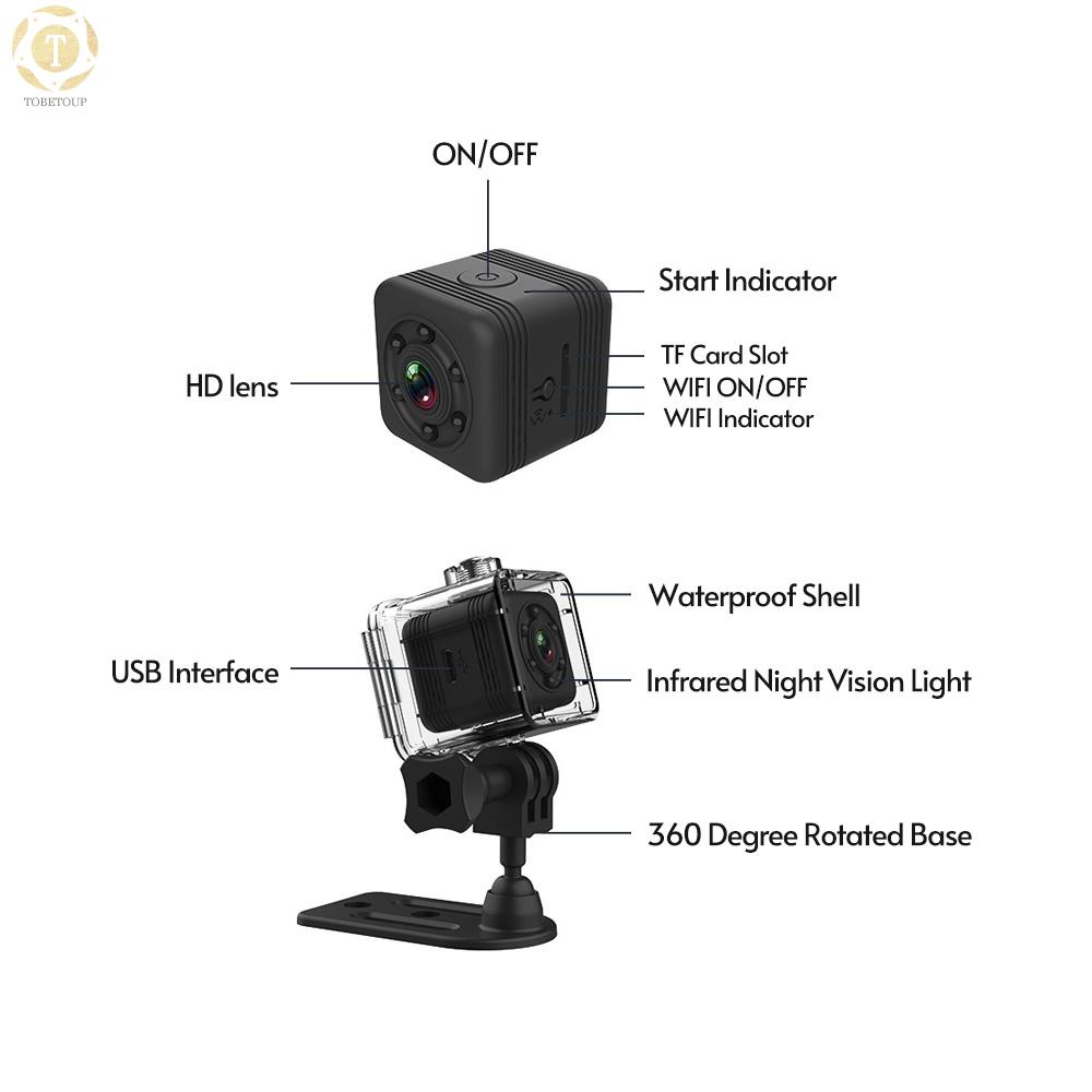 Camera Không Dây 1080p Full Hd 12 Tiếng Chống Thấm Nước Có Thể Nhìn Đêm Tiện Dụng