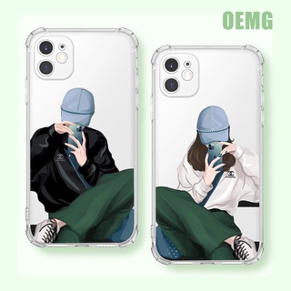 Ốp điện thoại họa tiết hoạt hình cặp đôi Thời trang cho for iPhone 11 12 13 Pro Max SE 2020 ip 8 7 6 6S Plus X XR XS ZJ602