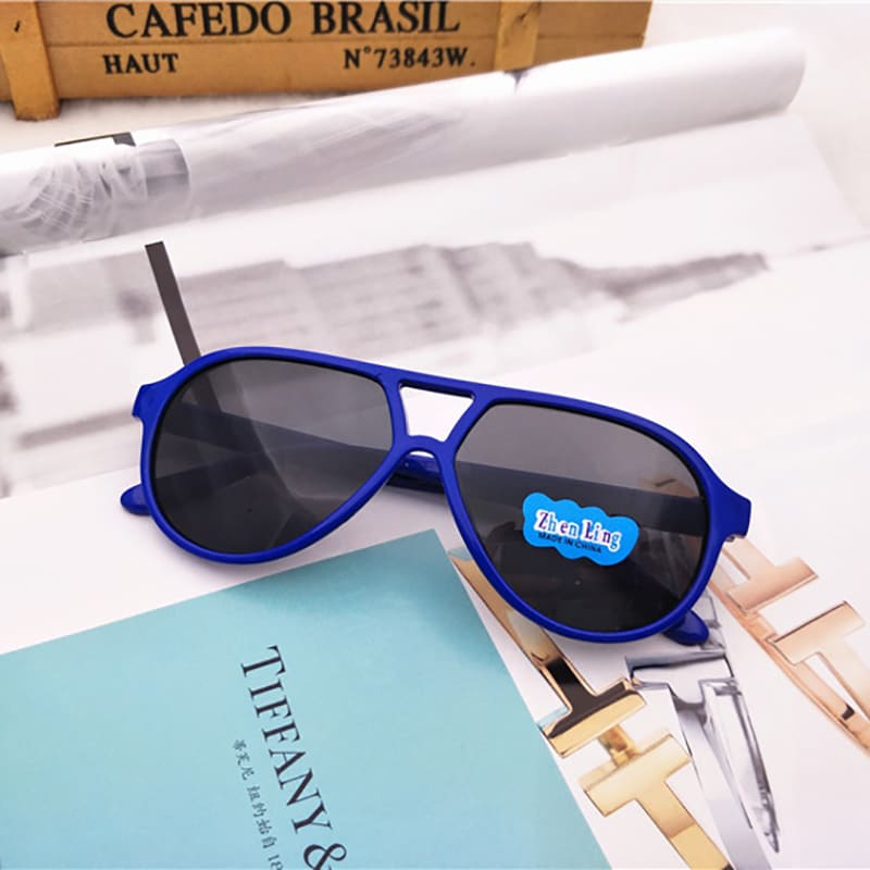 Kính Mát Gọng Màu Sắc Chống Tia UV Thời Trang Mùa Hè Sành Điệu Cho Bé