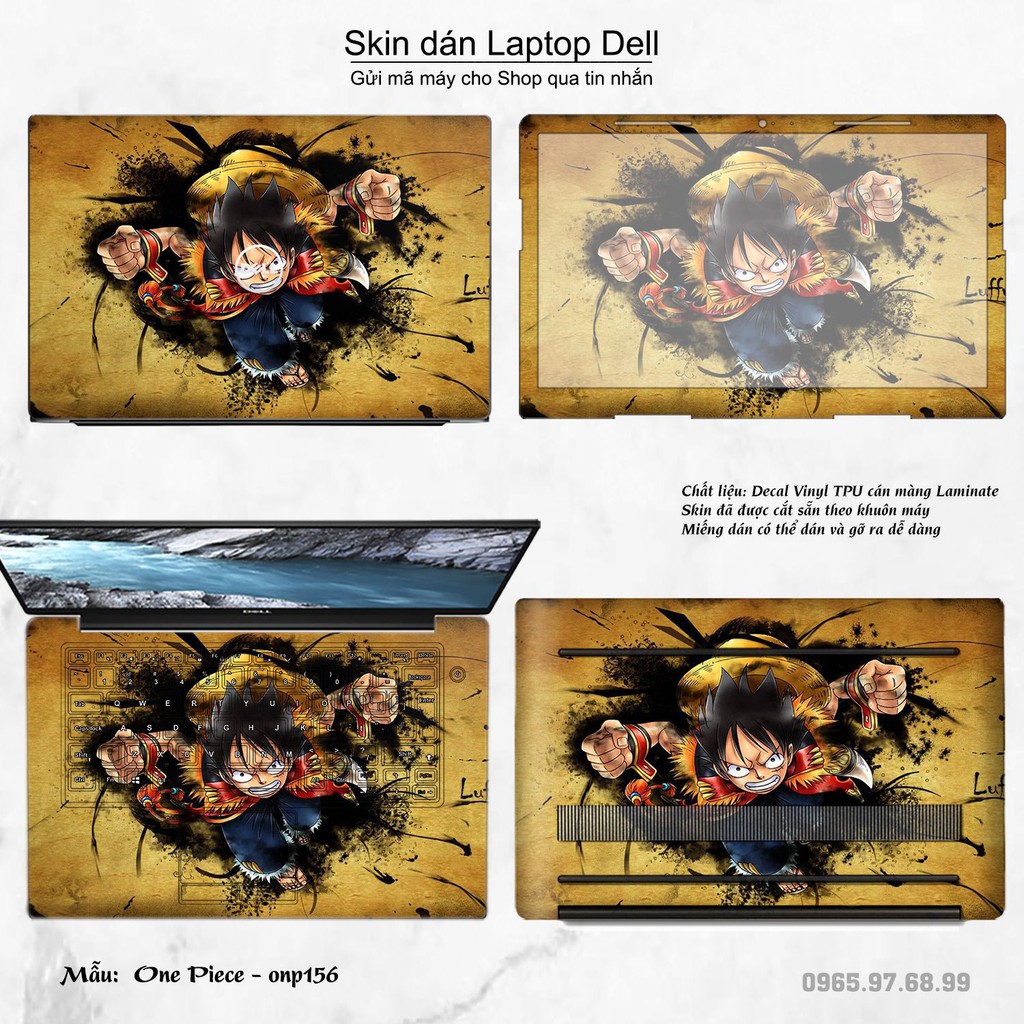 Skin dán Laptop Dell in hình One Piece _nhiều mẫu 19 (inbox mã máy cho Shop)