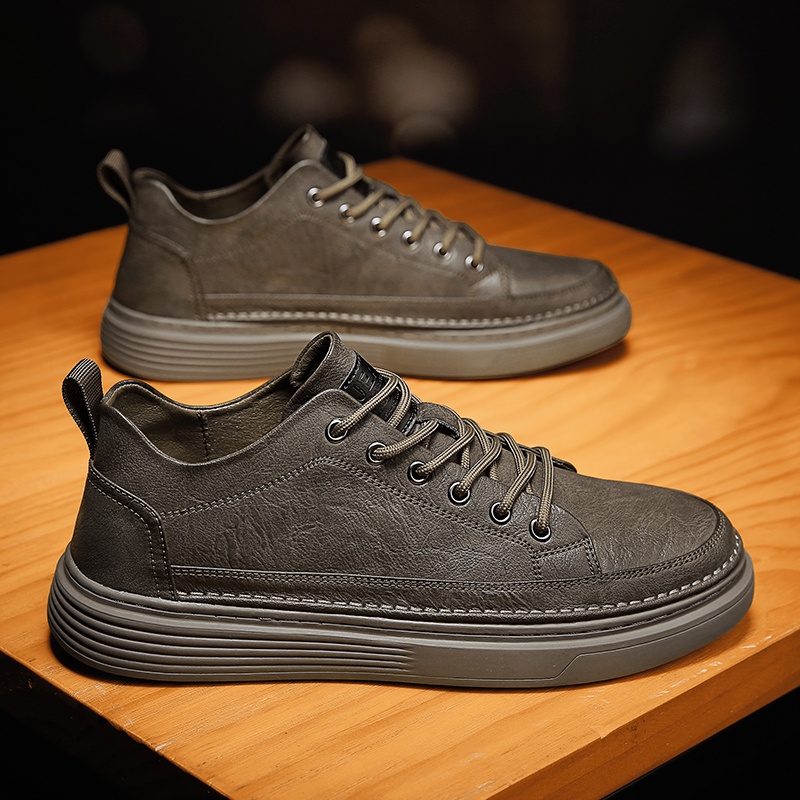 Giày thể thao bằng da phong cách năng động cho nam