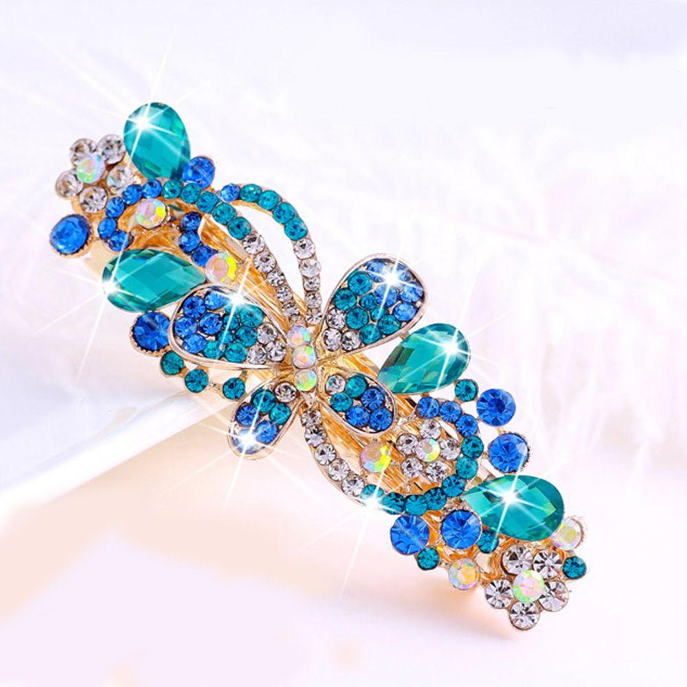 IVORY Kẹp TóC HìNh Bươm BướM ĐíNh Kim Cương Giả ThờI Trang Cho