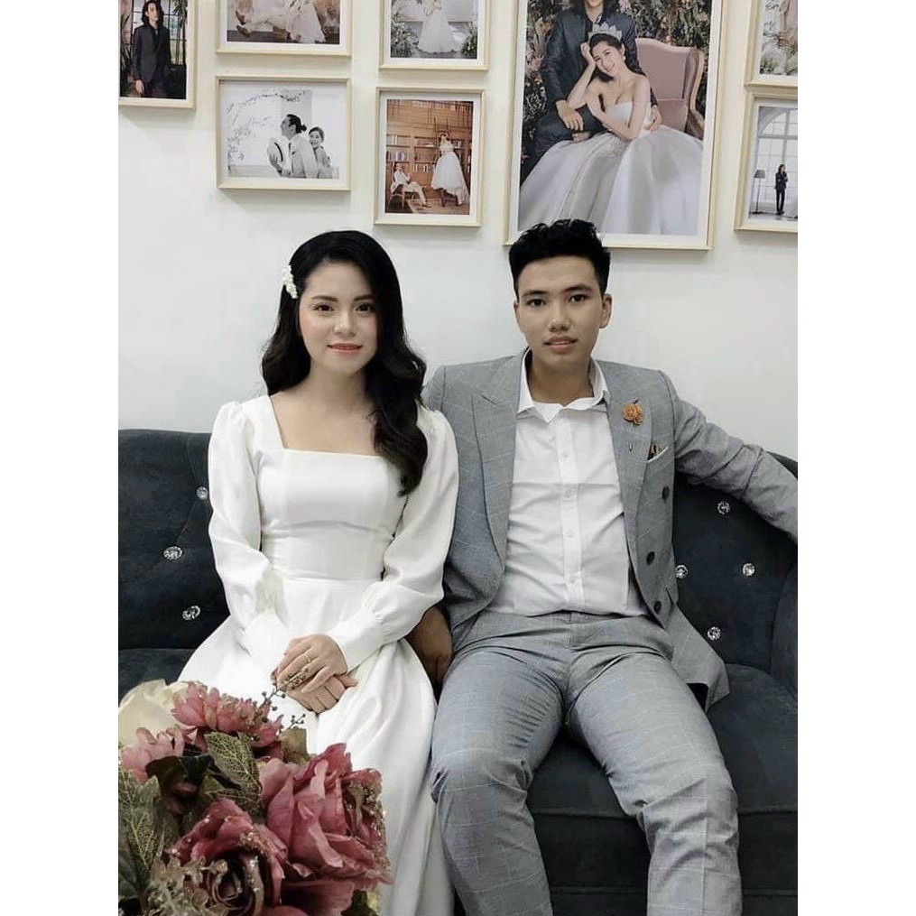 Đầm Chụp Kỉ Yếu Maxi Xoè Cổ U Vintage Dáng Dài, Đầm Dự Tiệc Cô Dâu, Chụp Ảnh Cưới | BigBuy360 - bigbuy360.vn