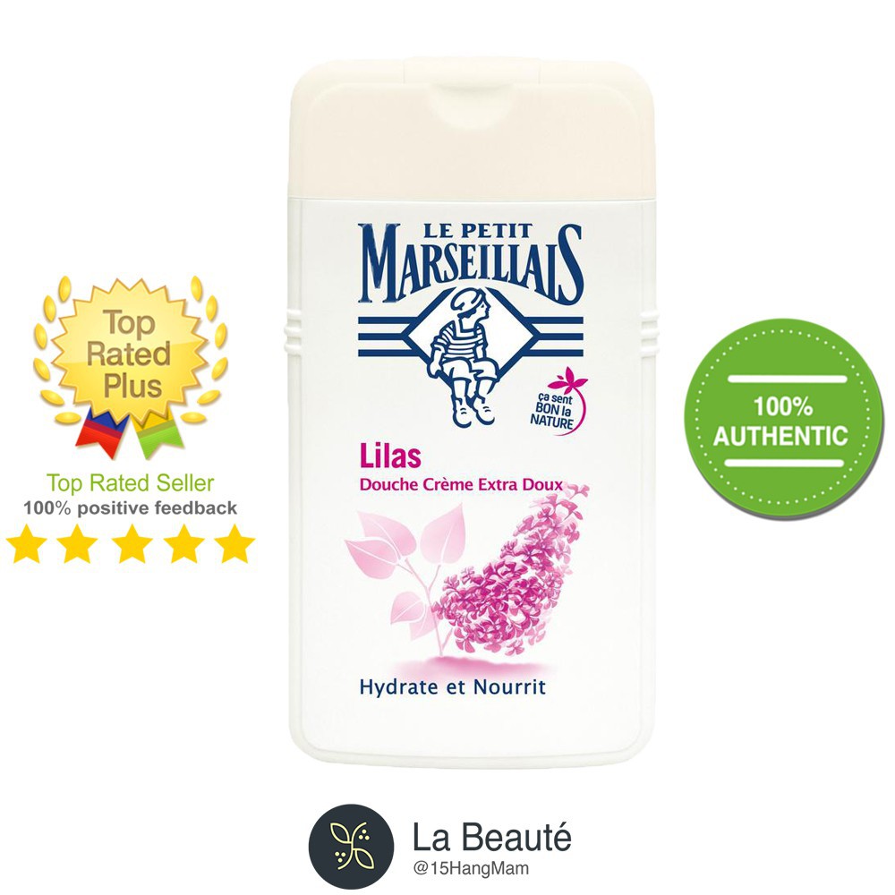 Le Petit Marseillais Lilas - Sữa Tắm Dạng Kem Chiết Xuất Từ Hoa Tử Đinh Hương 250ml