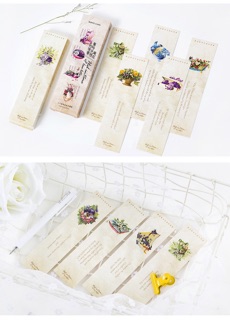 Bookmark "Flower Quote" 30 mẫu