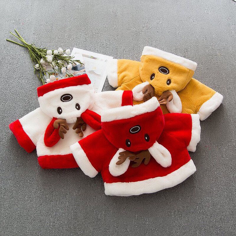 Áo khoác lông tuần lộc cho bé