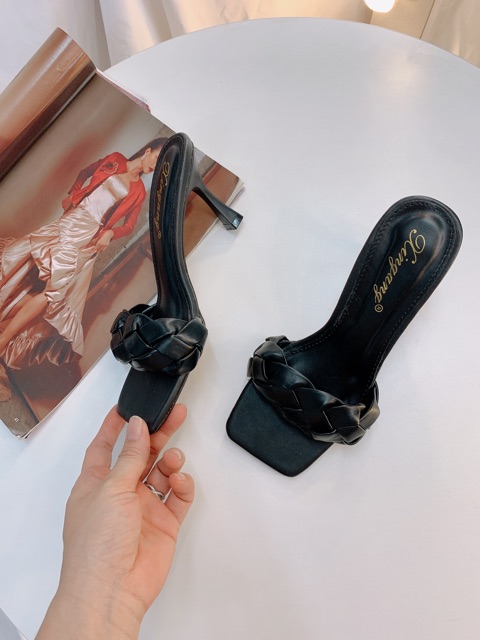 Guốc quai Tết gót nhọn 7cm