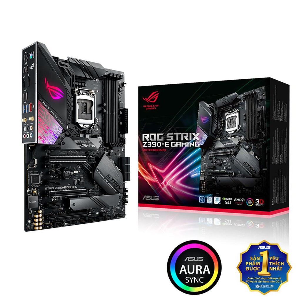 Main Asus ROG STRIX Z390-E GAMING wifi hàng xách tay new 100%