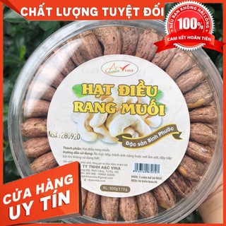 Hạt điều rang muối bình phước chọn hạt nguyên xếp hộp