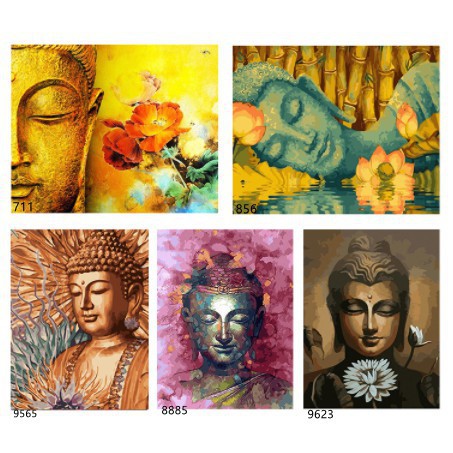 Tranh Sơn Dầu Họa Tiết Hoa Dễ Thương 40x50cm
