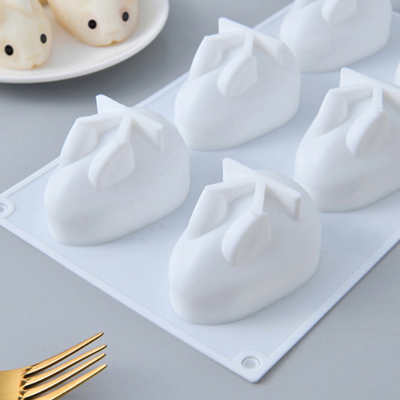 Khuôn Silicone Hình Thỏ 3d Độc Đáo
