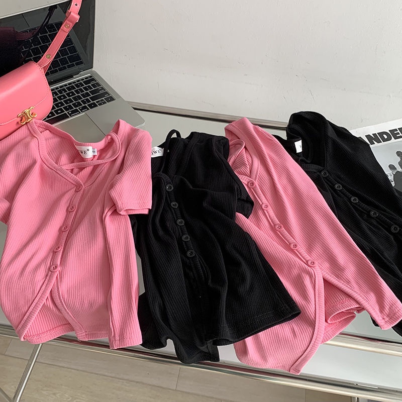 Áo Thun Tay Ngắn Dáng Ôm Xẻ Tà Kiểu Hàn Quốc Thời Trang Mùa Hè Cho Nữ