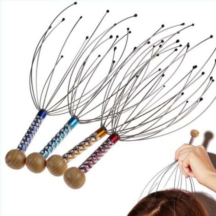 Cây Massage Đầu Bạch Tuột Giúp Thư Giãn Giảm Căng Thẳng - Dụng Cụ Mát Xa Đầu Thư Giãn Giảm Stress