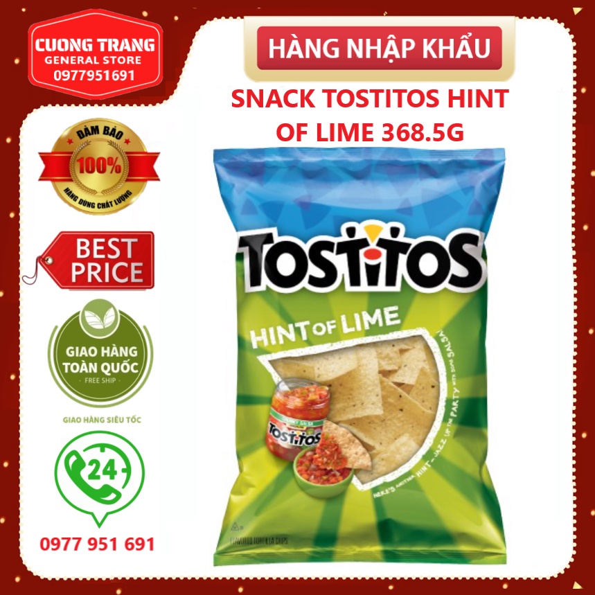 SNACK TOSTITOS HINT OF LIME 368.5G