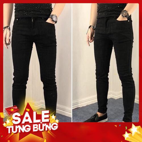 Quần jean Nam trơn đen AT 20 - Hàng nhập khẩu