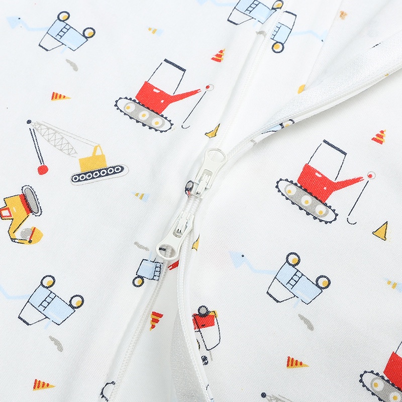Bộ Áo Liền Quần Cotton Dài Tay Có Khóa Kéo Cho Bé Sơ Sinh 0-18 Tháng Tuổi