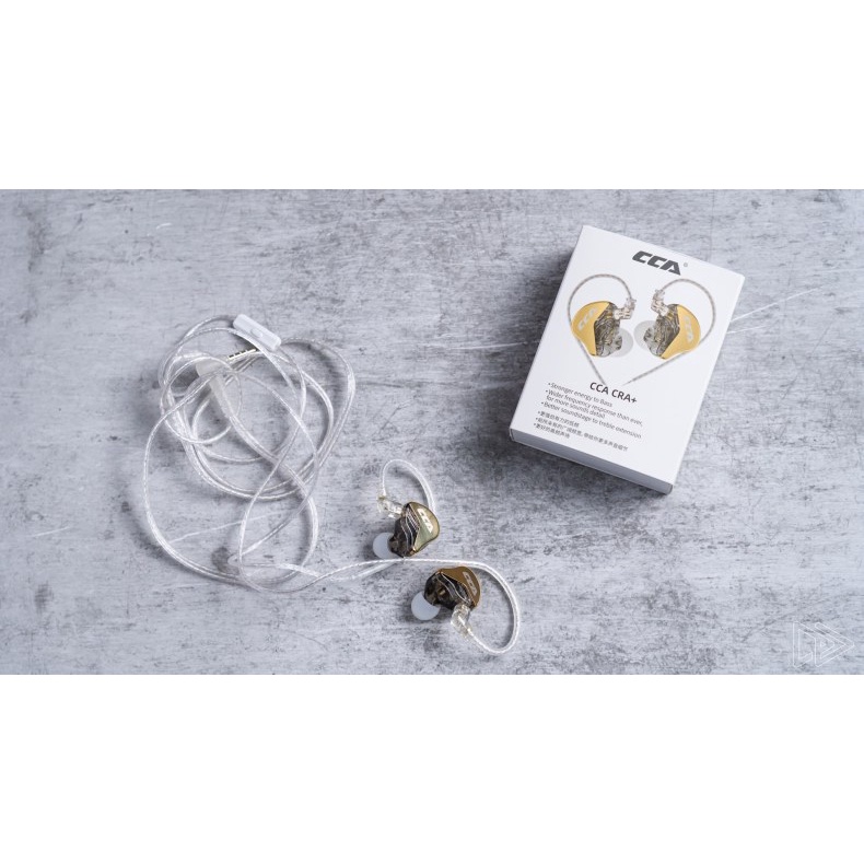 Tai Nghe CCA CRA+ Nhét Tai Hybrid 1 Dynamic In Ear Hifi | NGHE TẠP nhạc cụ Jazz | Kiểm Âm | Có Mic