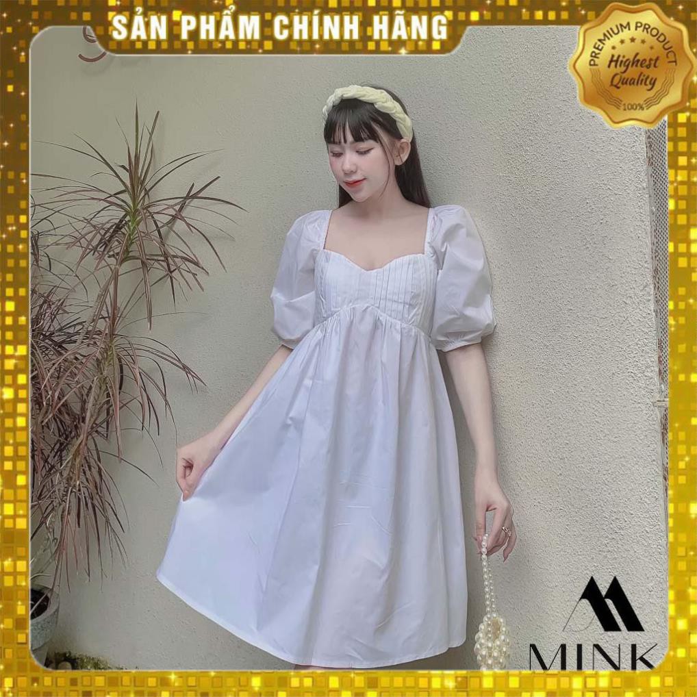[MÃ XIA FREEHIP] ĐẦM XẾP LY NGỰC - Chất Liệu Kaki Thun Nhập Khẩu - 3 màu Trắng/ Nude/ Hồng [HÀNG THIẾT KẾ] | BigBuy360 - bigbuy360.vn