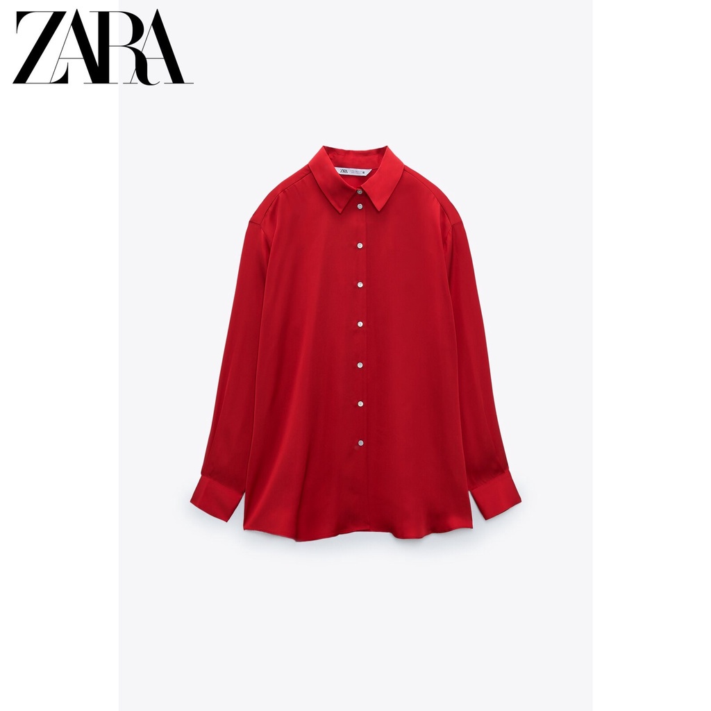 Áo Sơ Mi Lụa satin Nữ ZARA