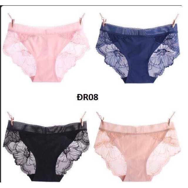Quần lót  ren siêu đẹp mã 8423 ,ren mềm mịn  - lố 10 chiếc đủ màu