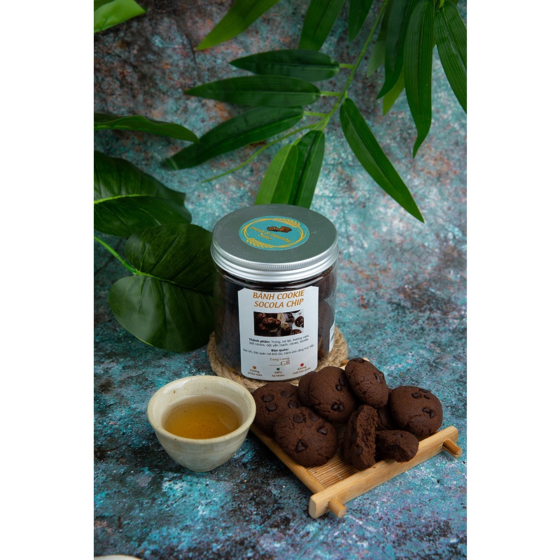 Bánh Cookies Chocola Chip vị Cacao ăn kiêng giảm cân hiệu quả không đường