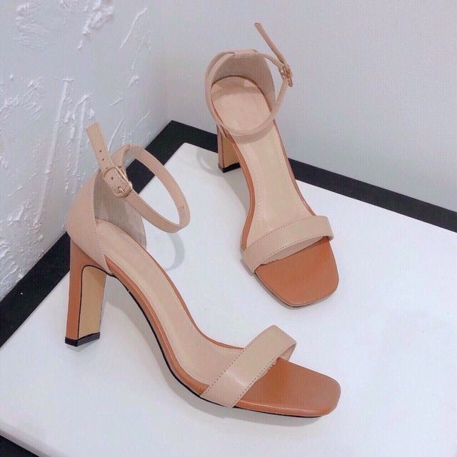 (HÀNG MỚI VỀ) Giày sandal 7p gót nhọn quang ngang