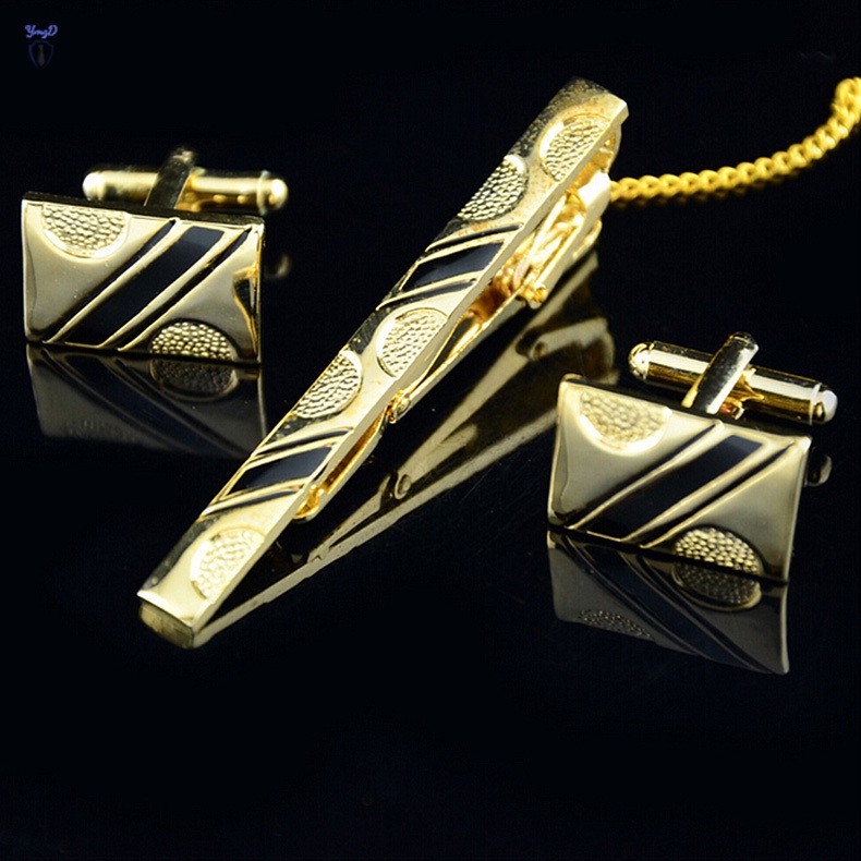 (Hàng Mới Về) Bộ Kẹp Cà Vạt Và Khuy Măng Sét Thiết Kế Sang Trọng Cho Nam | BigBuy360 - bigbuy360.vn