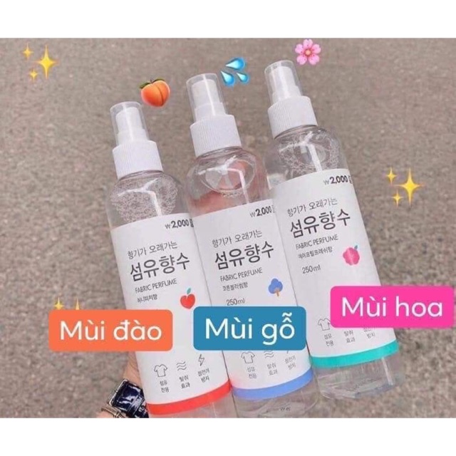 Xịt thơm quần áo,khử mùi Fabric perfume