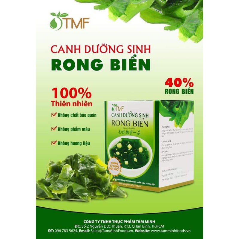 CANH RONG BIỂN ĂN LIỀN - TÂM MINH FOODS (10 GÓI/ HỘP) | BigBuy360 - bigbuy360.vn