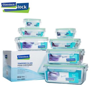 Bộ 7 hộp thủy tinh cường lực glasslock gl09