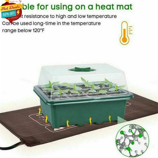 Khay Ươm Giống 12 Ngăn Hình Chữ Nhật Cho Cây Cảnh