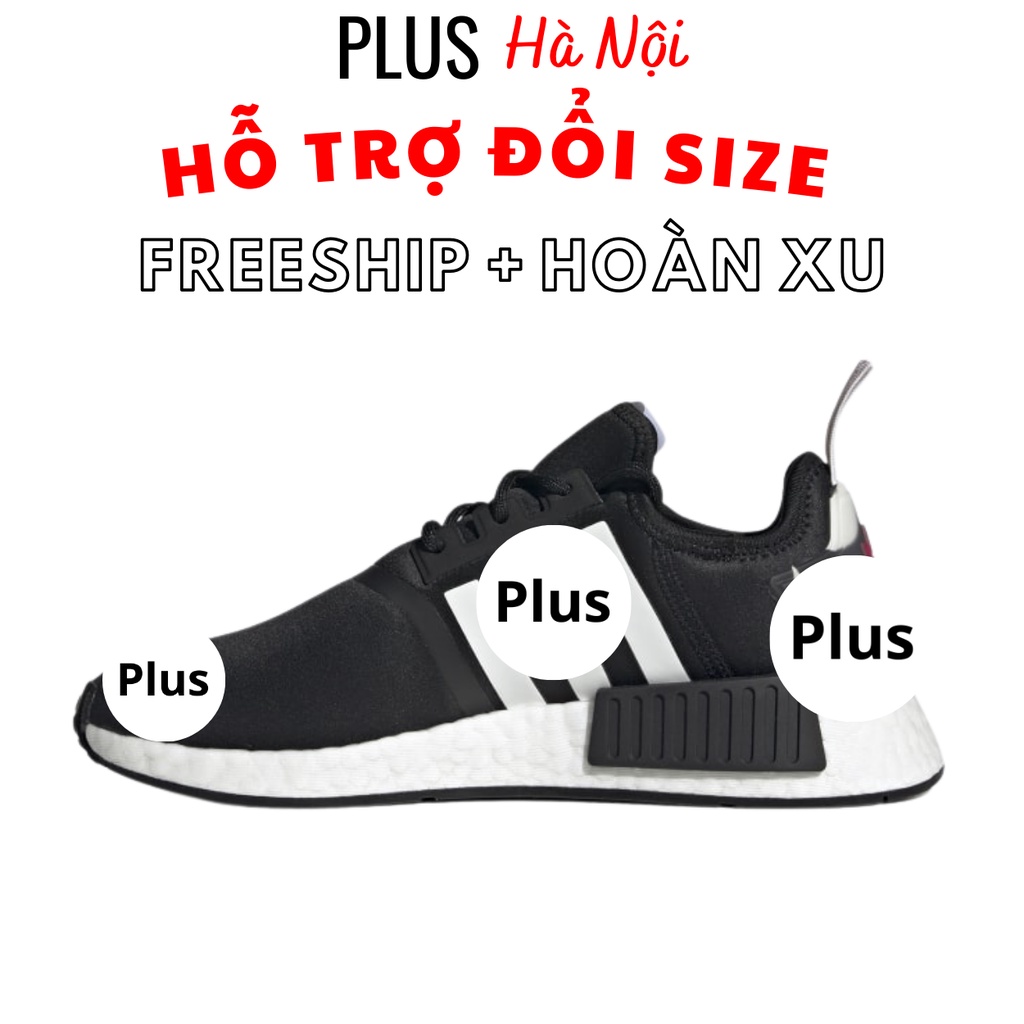 Giày thể thao sneaker 𝐀𝐃𝐈𝐃𝐀𝐒 utrboot - thân giày vải đế cao su xốp nén liền - cổ thấp đế cao 4cm - màu sắc đen