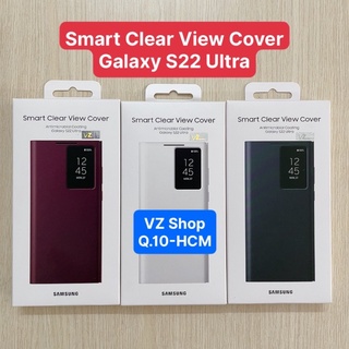Chính hãng-Bao da Samsung Galaxy S22+/ S22 Ultra Smart Clear View Cover