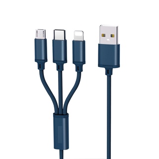 Cáp Sạc Bọc Dù Đa Năng 3 Đầu Siêu Bền ( giao mầu ngẫu nhiên)