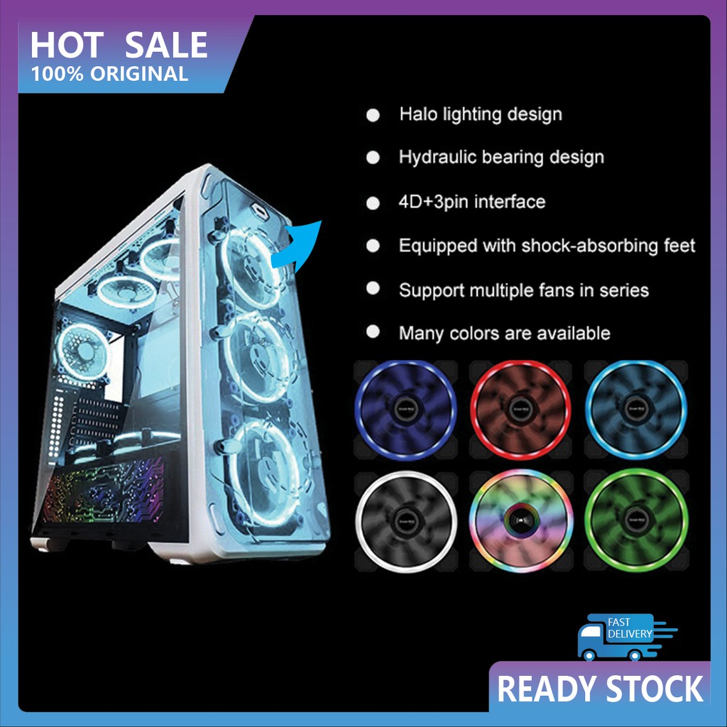 Quạt Tản Nhiệt Tích Hợp Đèn LED RGB Cho Máy Tính Ốp
