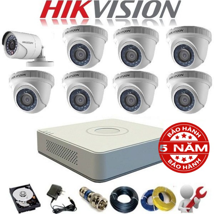 Camera Hikvision DS-2CE56C0T-IRP , Cảm biến High-Performance CMOS 1MP , 1280x720@25fps , Ống kính cố định 2.8mm