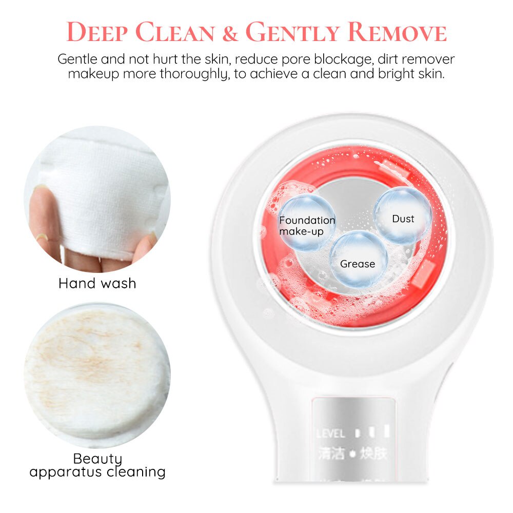 Máy Mát Xa Mặt Đèn LED EMS Làm Săn Chắc Xóa Nếp Nhăn