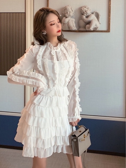 Đầm thiết kế tầng xoè qccc