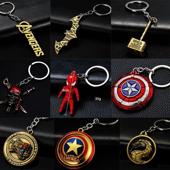 Móc khóa LOGO AVENGERS - độc đáo - chất liệu kim loại - phong cách anh hùng nhiều màu sắc có video sản phẩm từ 5hshop